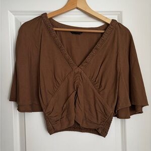 Zara Women's Linen Blend Top